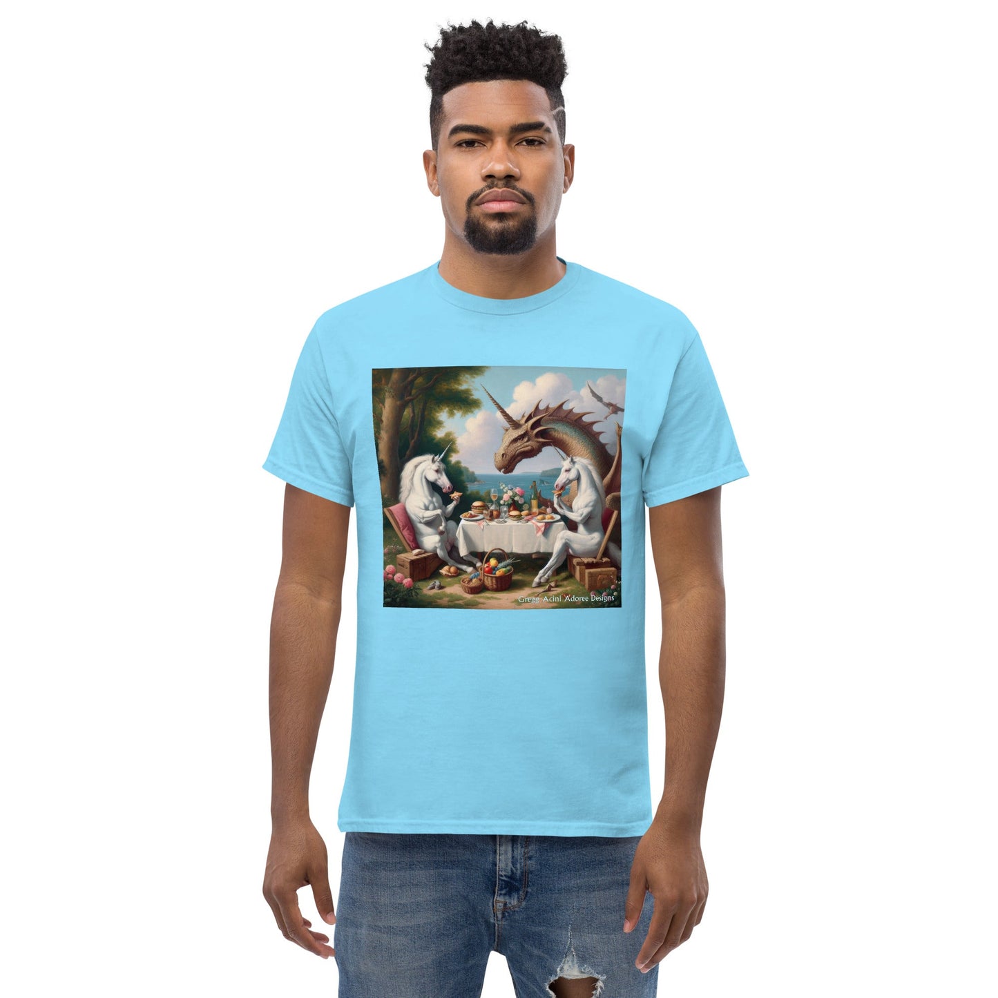 Unidragon2 Unisex classic tee by Gregg Acini Adoree Designs - Gregg Acini Adoree Designs - Tee Shirt
