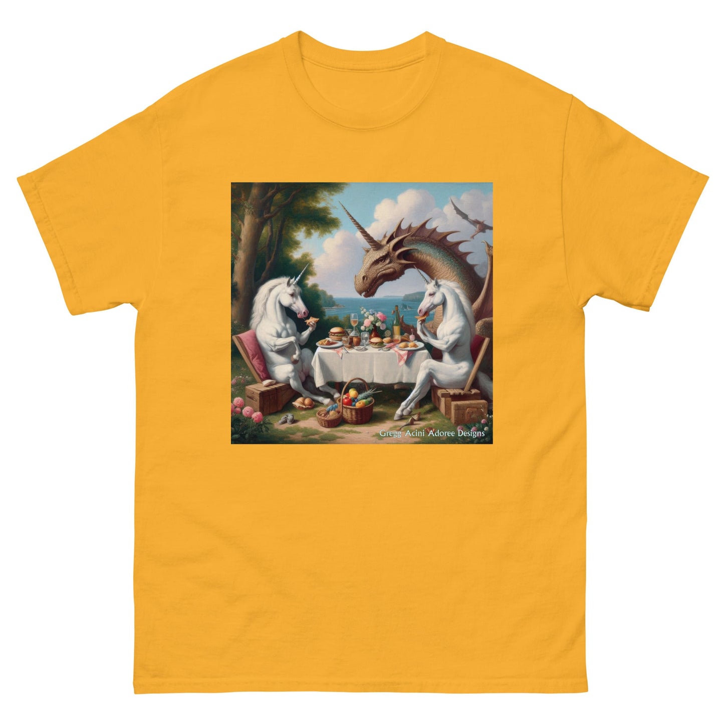 Unidragon2 Unisex classic tee by Gregg Acini Adoree Designs - Gregg Acini Adoree Designs - Tee Shirt