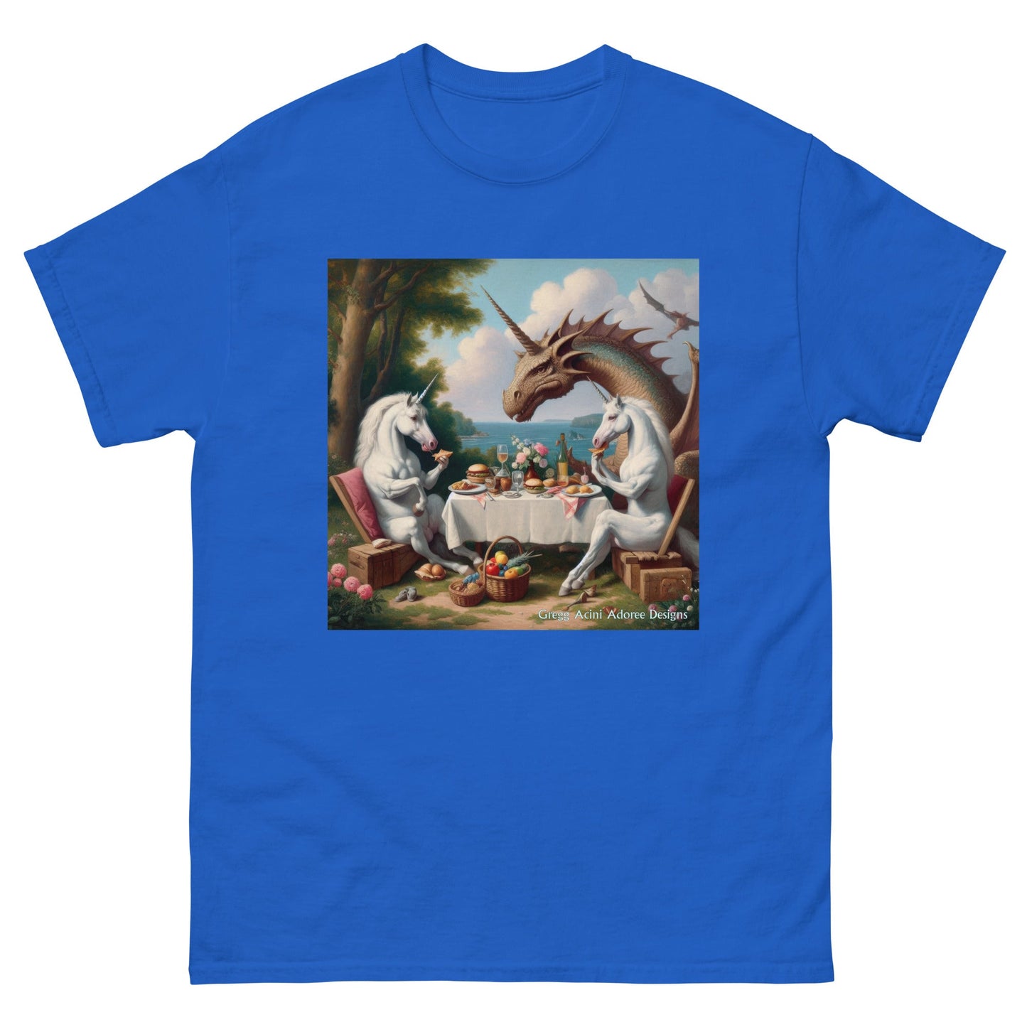 Unidragon2 Unisex classic tee by Gregg Acini Adoree Designs - Gregg Acini Adoree Designs - Tee Shirt