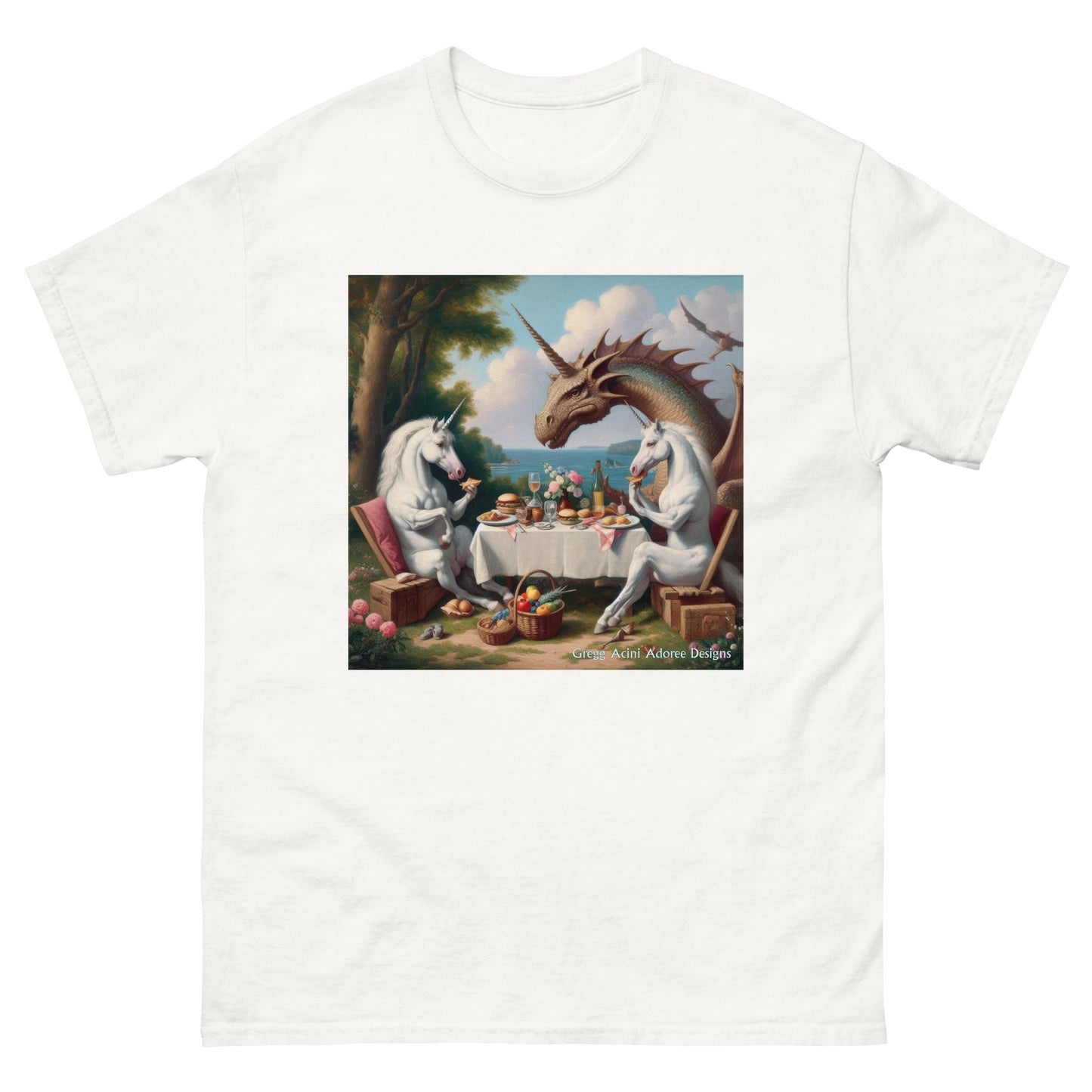 Unidragon2 Unisex classic tee by Gregg Acini Adoree Designs - Gregg Acini Adoree Designs - Tee Shirt