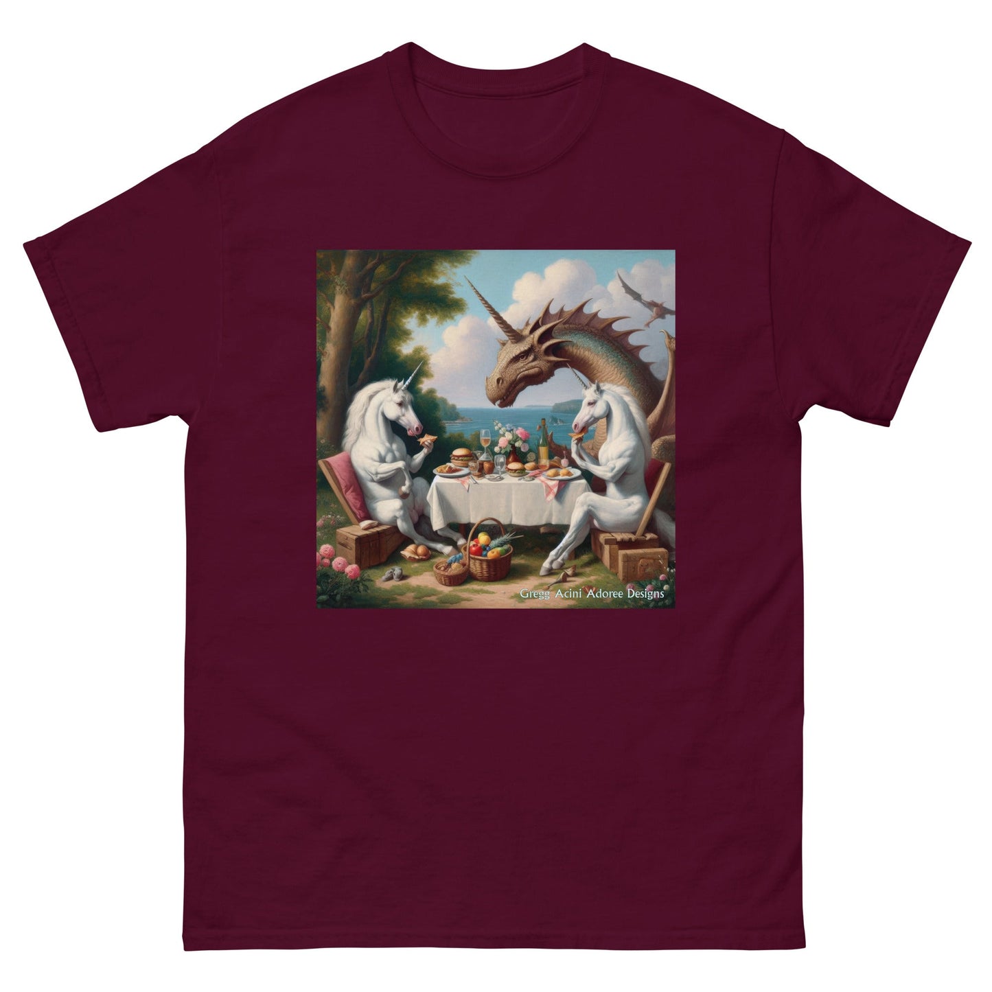 Unidragon2 Unisex classic tee by Gregg Acini Adoree Designs - Gregg Acini Adoree Designs - Tee Shirt