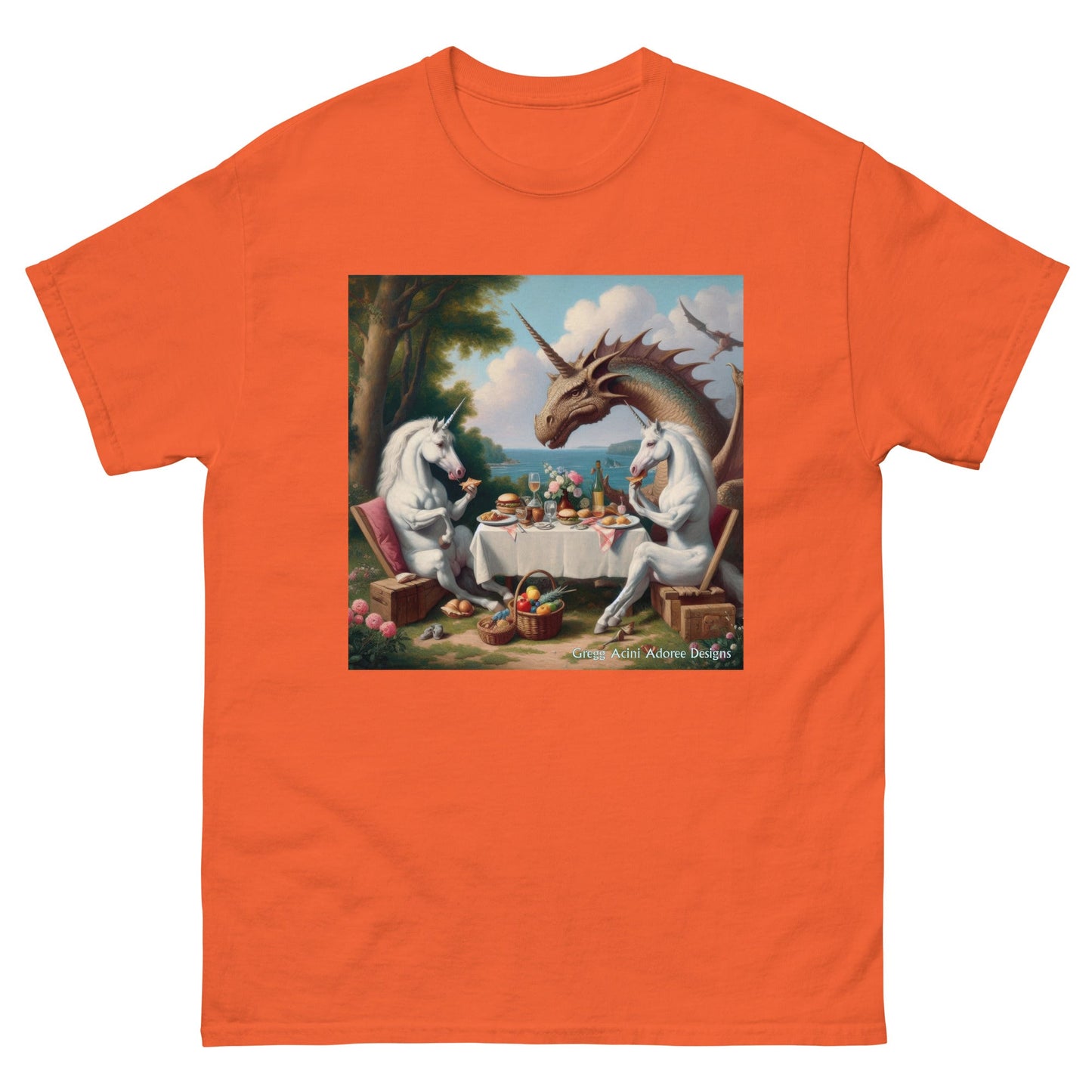 Unidragon2 Unisex classic tee by Gregg Acini Adoree Designs - Gregg Acini Adoree Designs - Tee Shirt