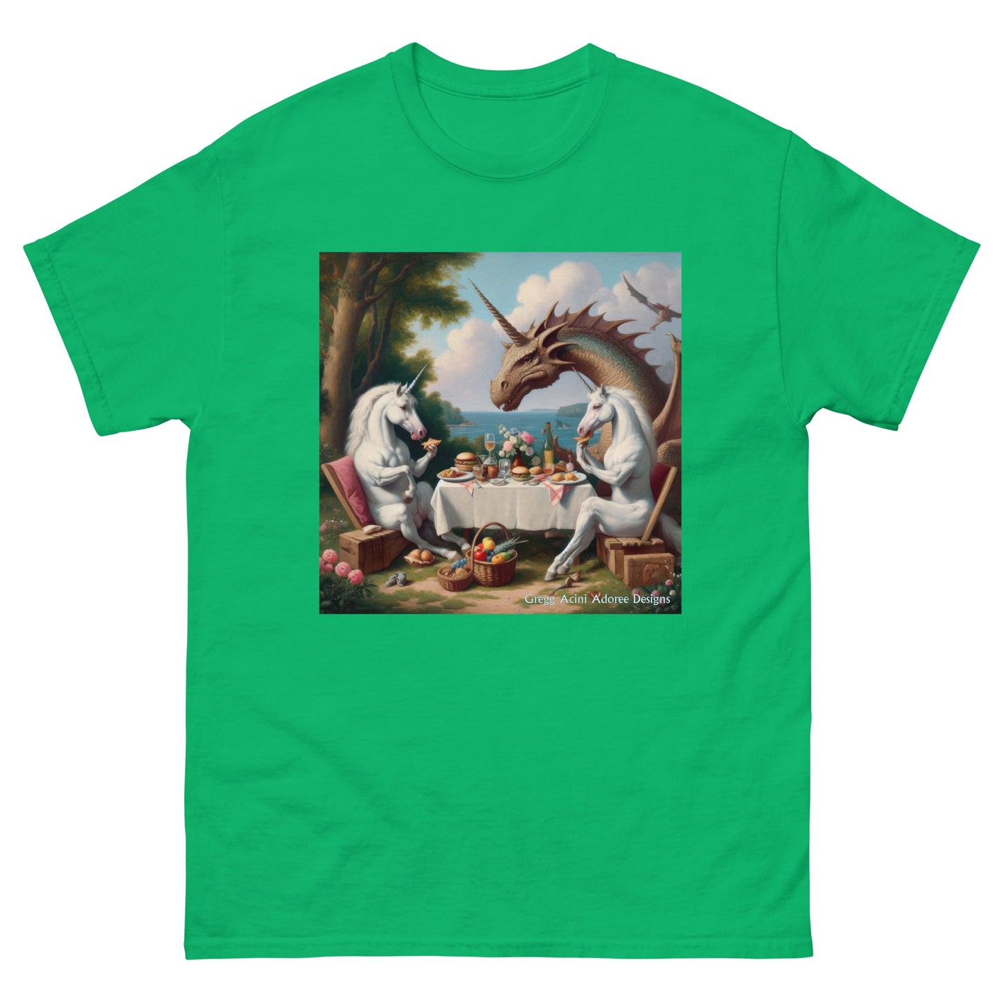 Unidragon2 Unisex classic tee by Gregg Acini Adoree Designs - Gregg Acini Adoree Designs - Tee Shirt