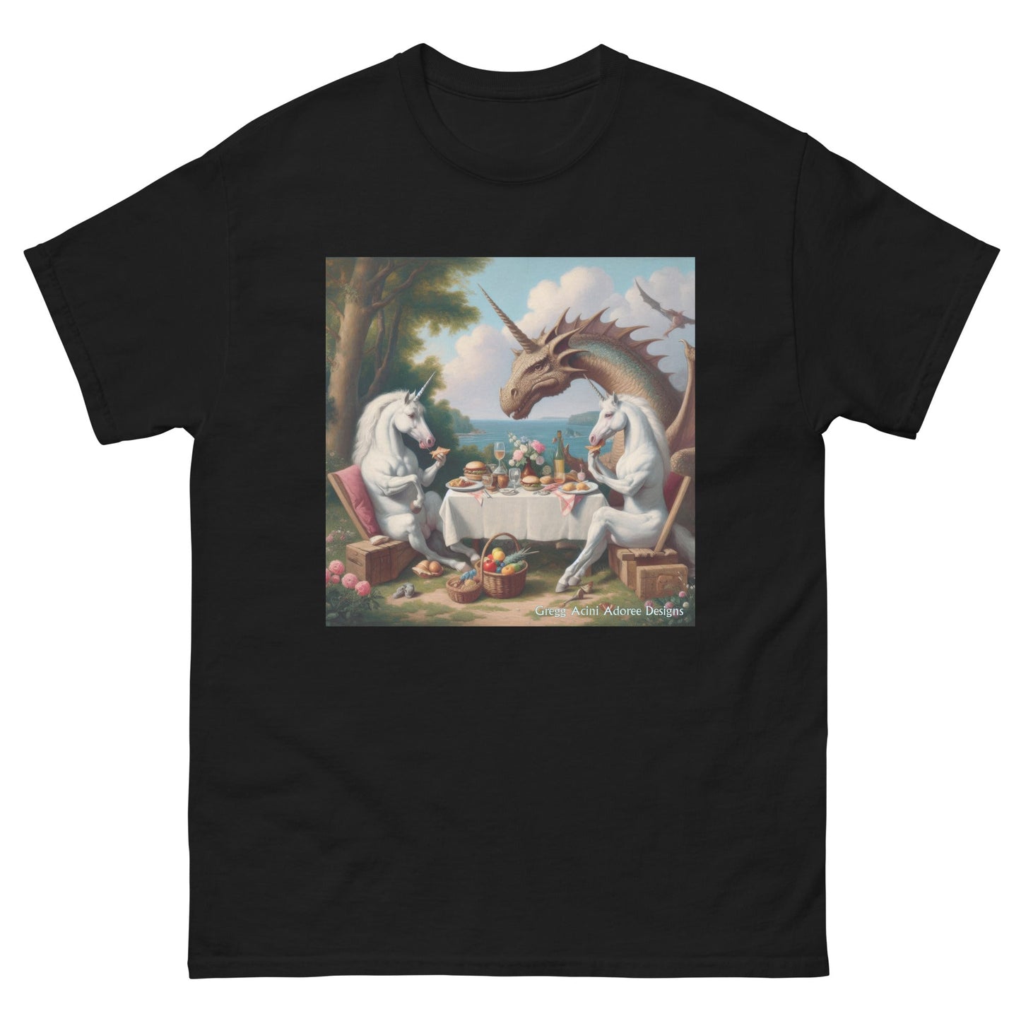 Unidragon2 Unisex classic tee by Gregg Acini Adoree Designs - Gregg Acini Adoree Designs - Tee Shirt