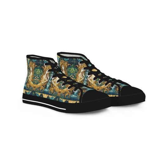 Water Nymphs Artistic High Top Sneakers by Gregg Acini Adoree Designs - Gregg Acini Adoree Designs - Shoes