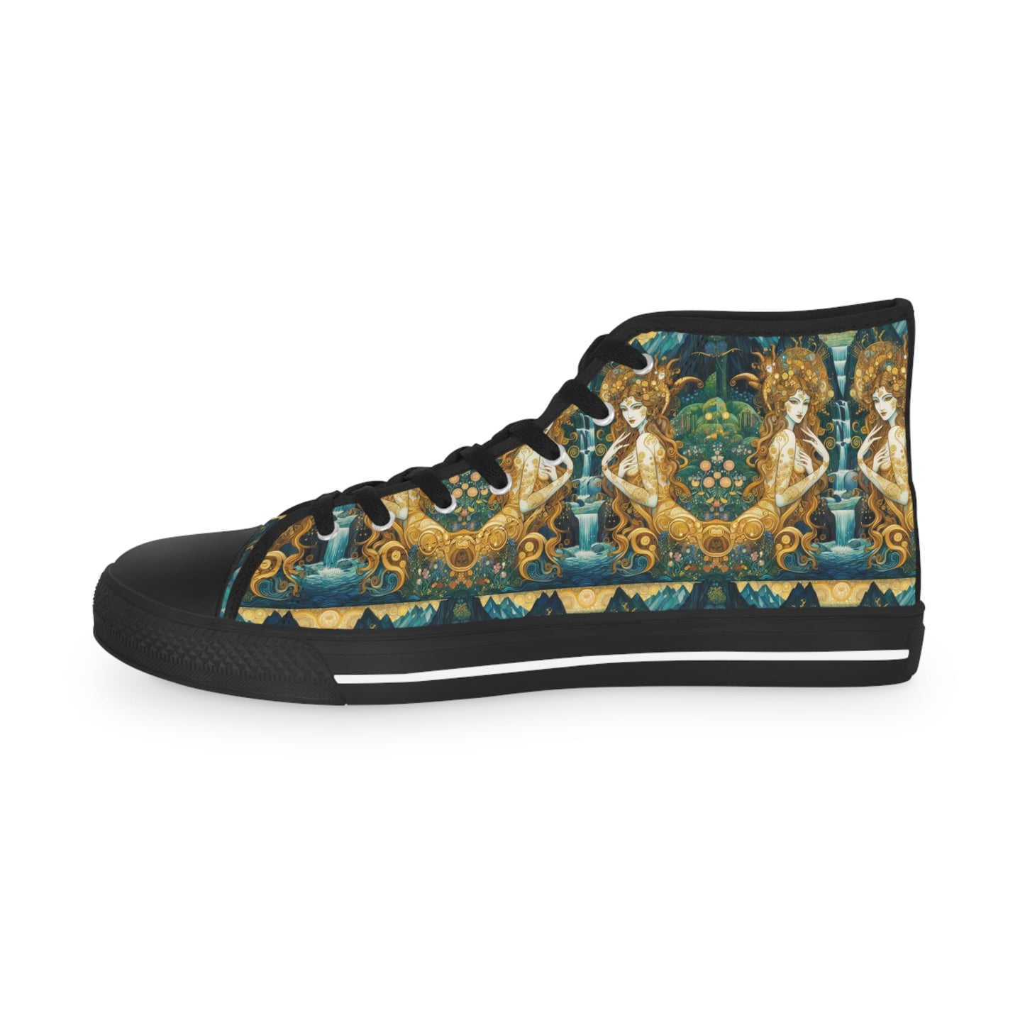 Water Nymphs Artistic High Top Sneakers by Gregg Acini Adoree Designs - Gregg Acini Adoree Designs - Shoes