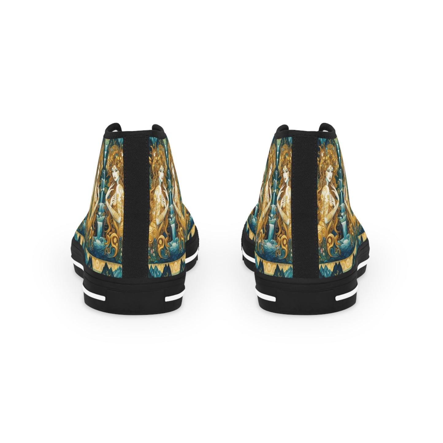Water Nymphs Artistic High Top Sneakers by Gregg Acini Adoree Designs - Gregg Acini Adoree Designs - Shoes