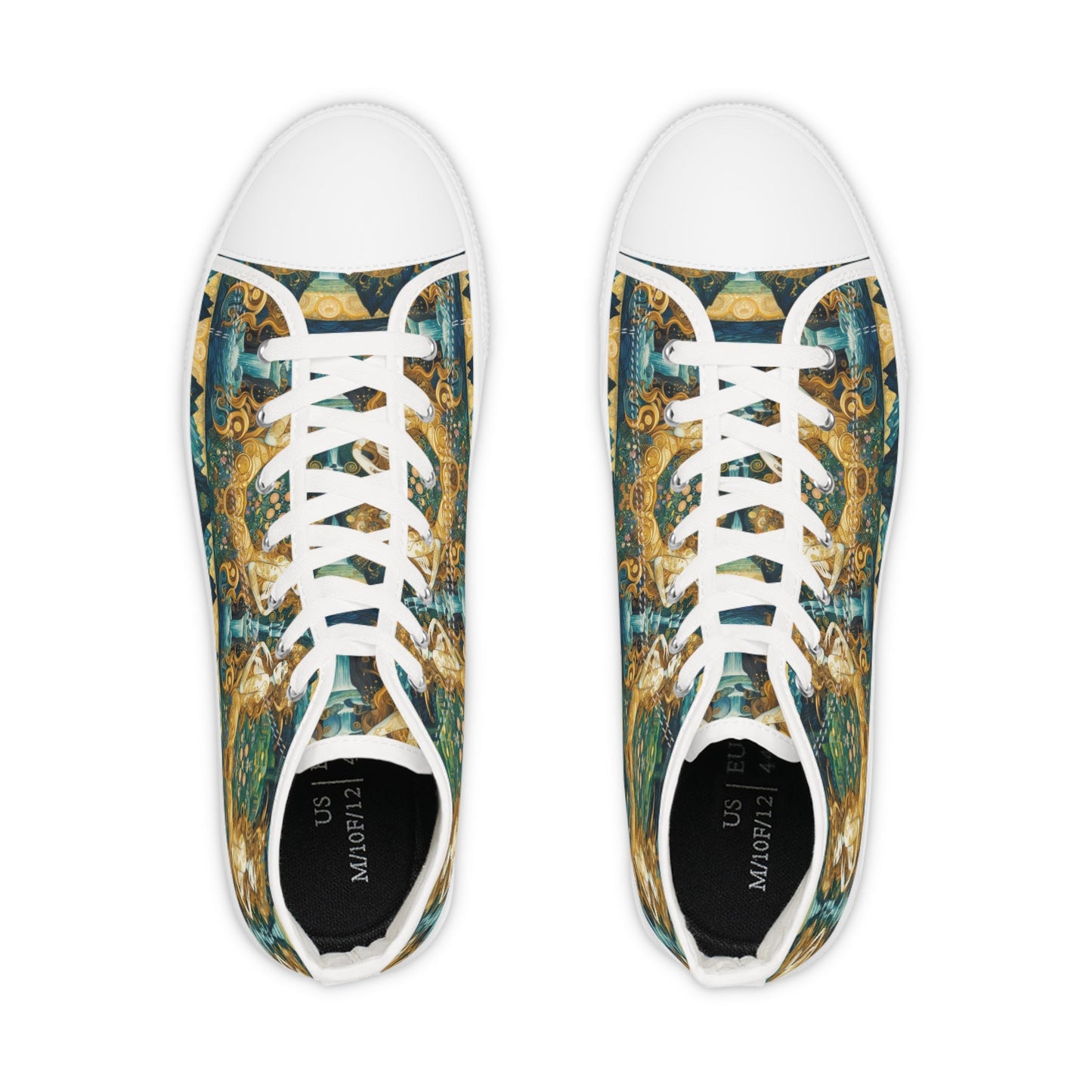 Water Nymphs Artistic High Top Sneakers by Gregg Acini Adoree Designs - Gregg Acini Adoree Designs - Shoes