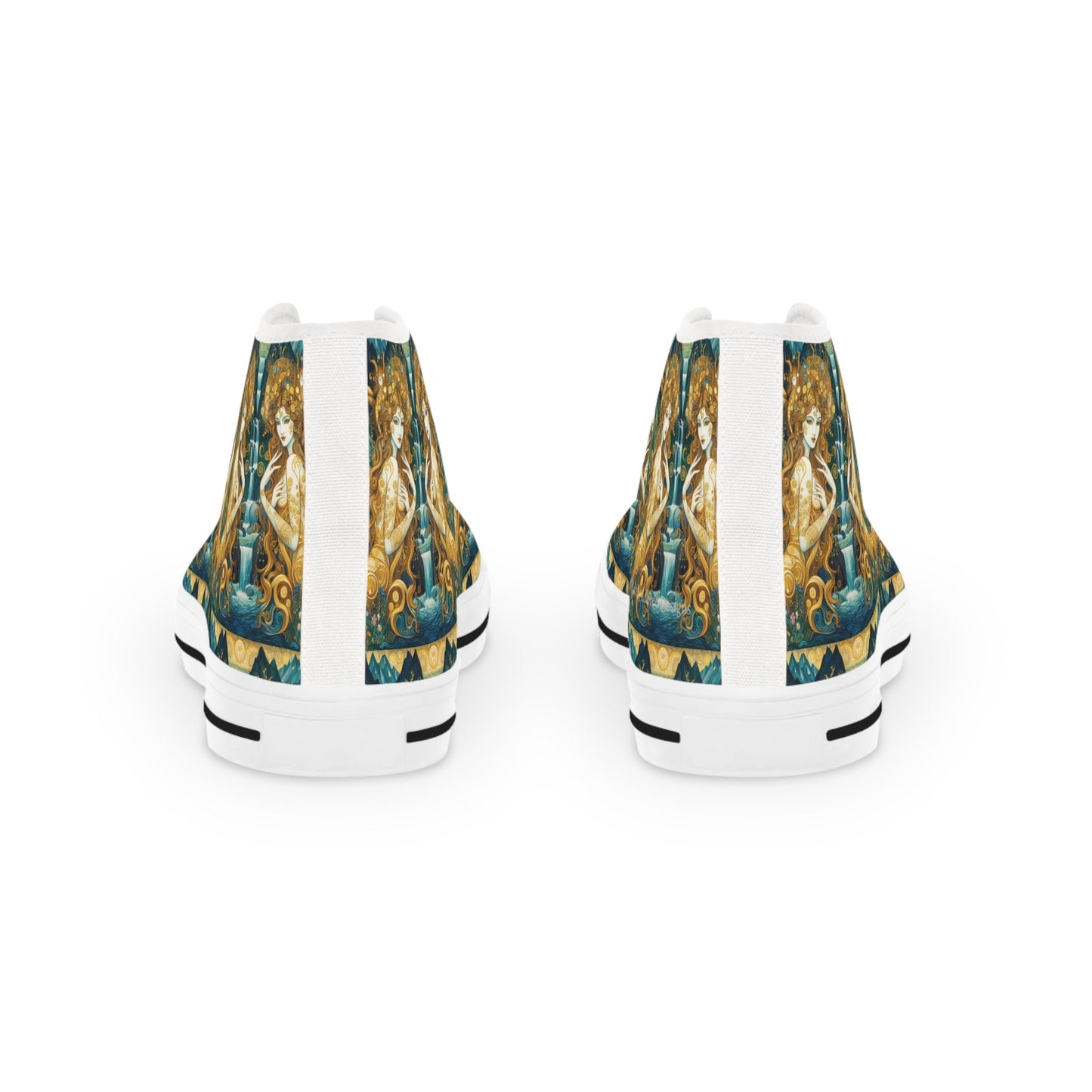 Water Nymphs Artistic High Top Sneakers by Gregg Acini Adoree Designs - Gregg Acini Adoree Designs - Shoes