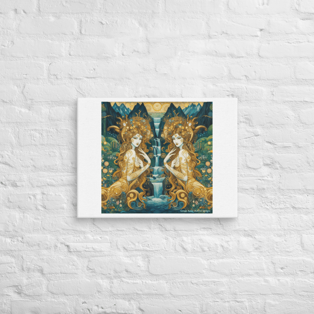 Water Nymphs Canvas by Gregg Acini Adoree Designs - Gregg Acini Adoree Designs - Art