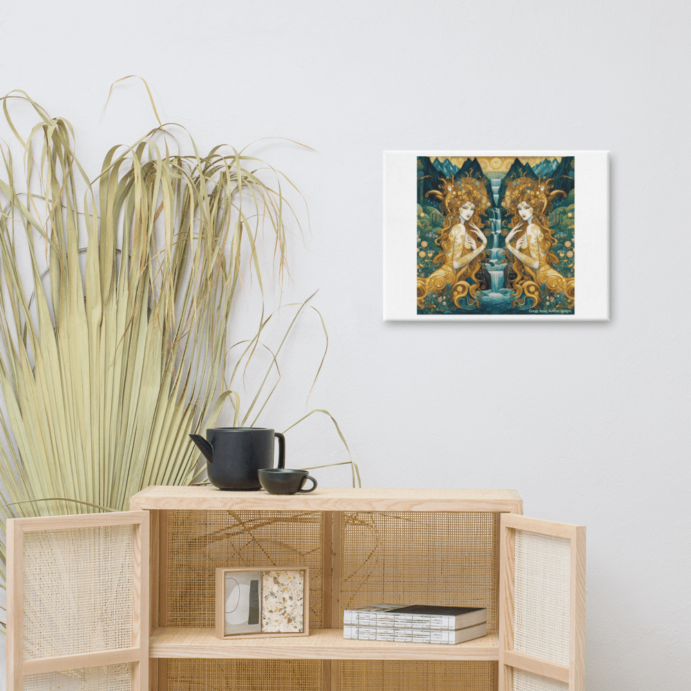 Water Nymphs Canvas by Gregg Acini Adoree Designs - Gregg Acini Adoree Designs - Art