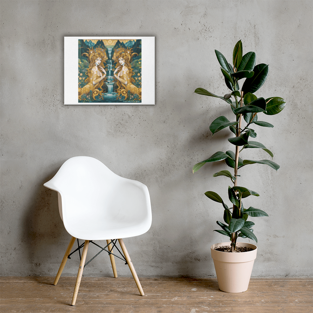 Water Nymphs Canvas by Gregg Acini Adoree Designs - Gregg Acini Adoree Designs - Art