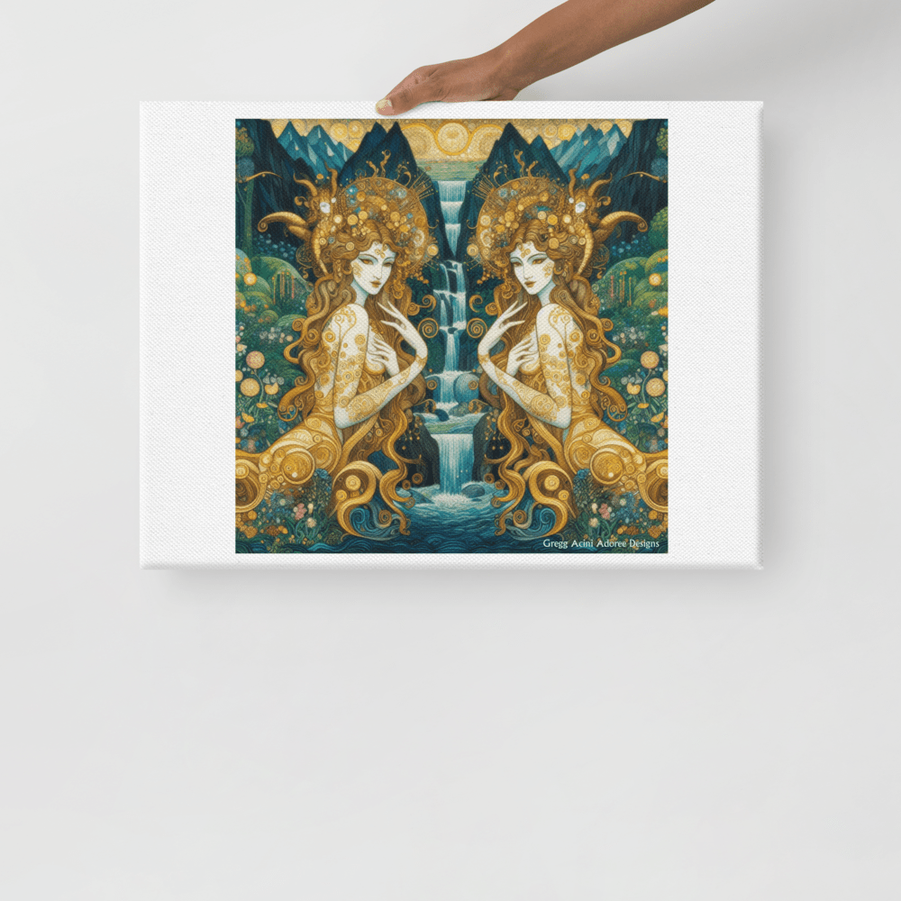 Water Nymphs Canvas by Gregg Acini Adoree Designs - Gregg Acini Adoree Designs - Art