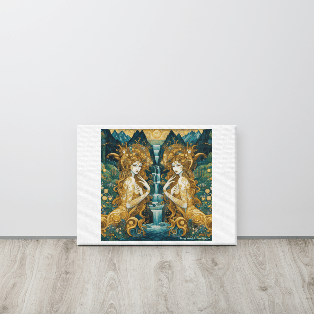 Water Nymphs Canvas by Gregg Acini Adoree Designs - Gregg Acini Adoree Designs - Art