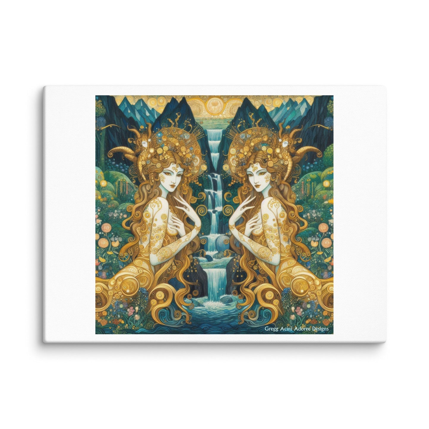 Water Nymphs Canvas by Gregg Acini Adoree Designs - Gregg Acini Adoree Designs - Art