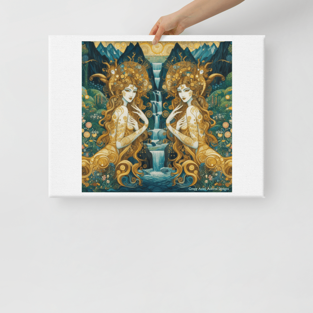 Water Nymphs Canvas by Gregg Acini Adoree Designs - Gregg Acini Adoree Designs - Art