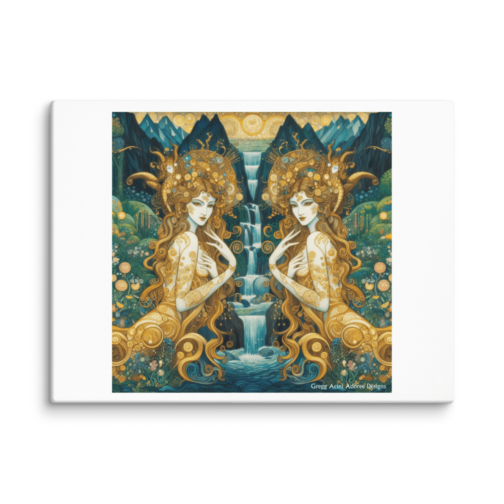 Water Nymphs Canvas by Gregg Acini Adoree Designs - Gregg Acini Adoree Designs - Art