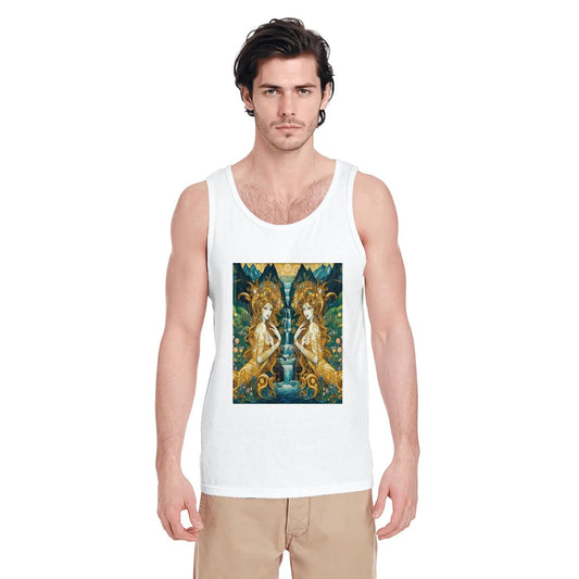 Water Nymphs Cotton Tank Top - Gregg Acini Adoree Designs - Tank Top