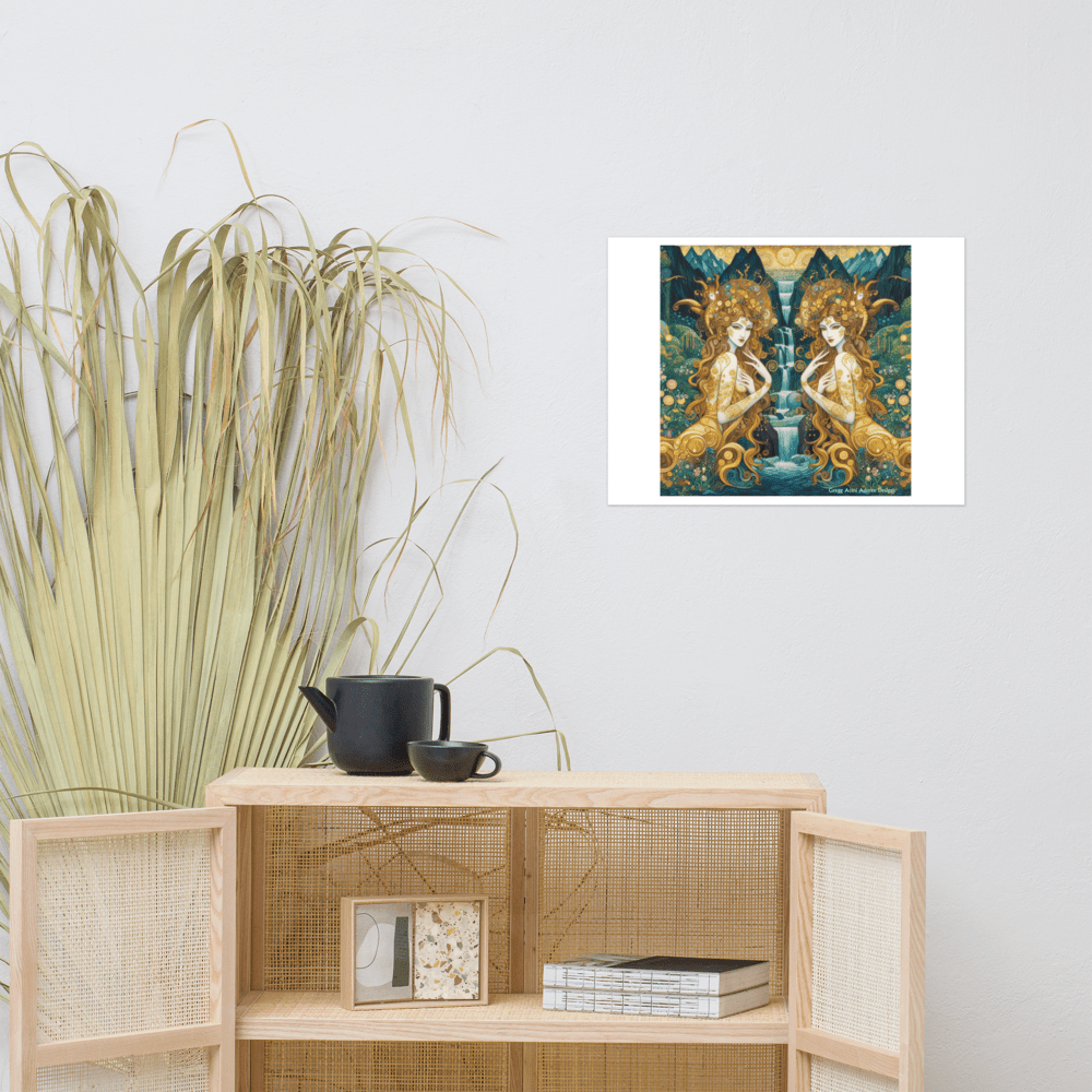 Water Nymphs Poster by Gregg Acini Adoree Designs - Gregg Acini Adoree Designs - Art