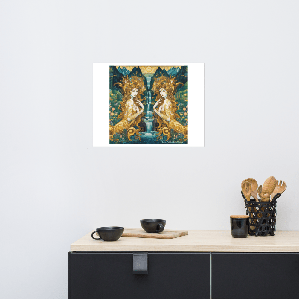 Water Nymphs Poster by Gregg Acini Adoree Designs - Gregg Acini Adoree Designs - Art