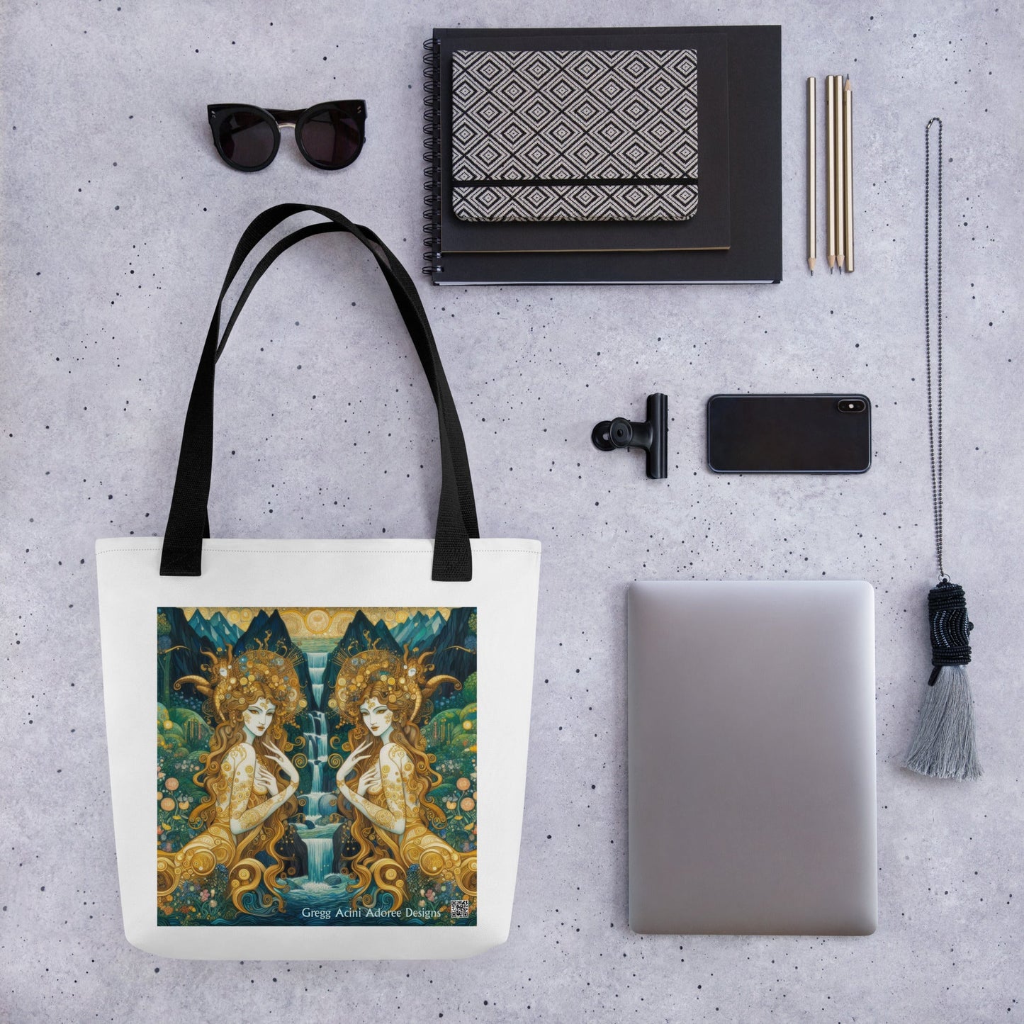 Water Nymphs Tote bag by Gregg Acini Adoree Designs - Gregg Acini Adoree Designs - Tote Bag