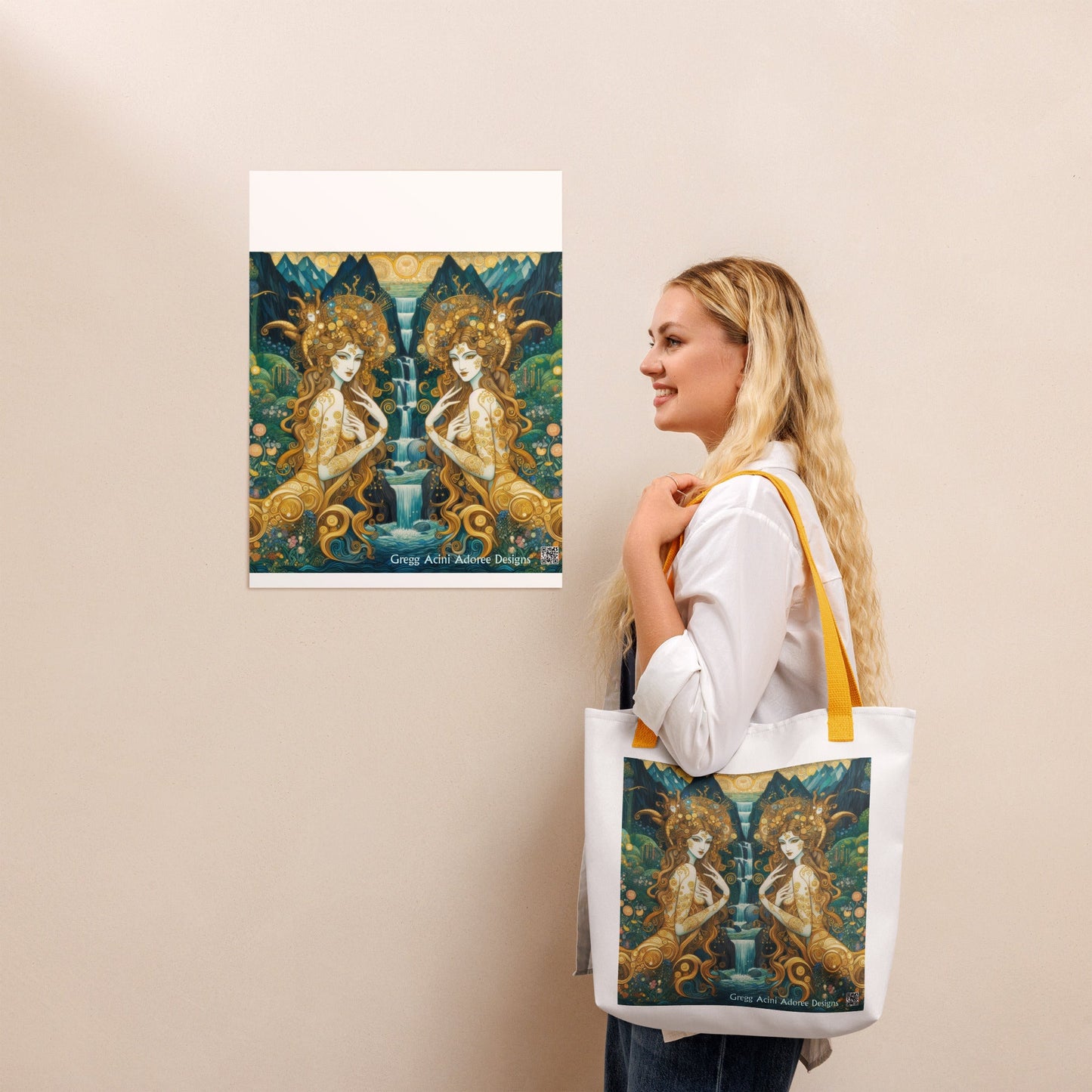 Water Nymphs Tote bag by Gregg Acini Adoree Designs - Gregg Acini Adoree Designs - Tote Bag