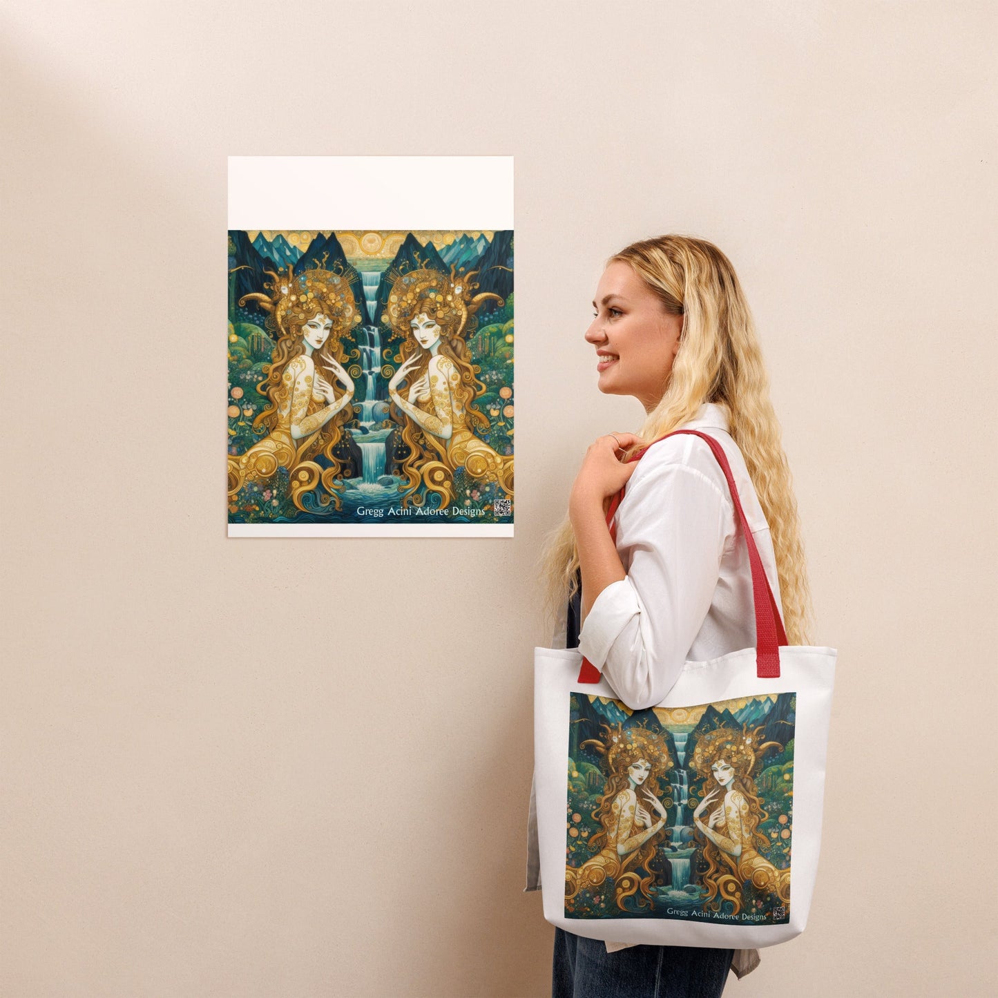 Water Nymphs Tote bag by Gregg Acini Adoree Designs - Gregg Acini Adoree Designs - Tote Bag
