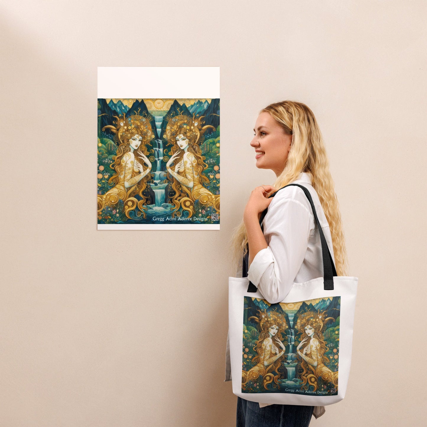 Water Nymphs Tote bag by Gregg Acini Adoree Designs - Gregg Acini Adoree Designs - Tote Bag