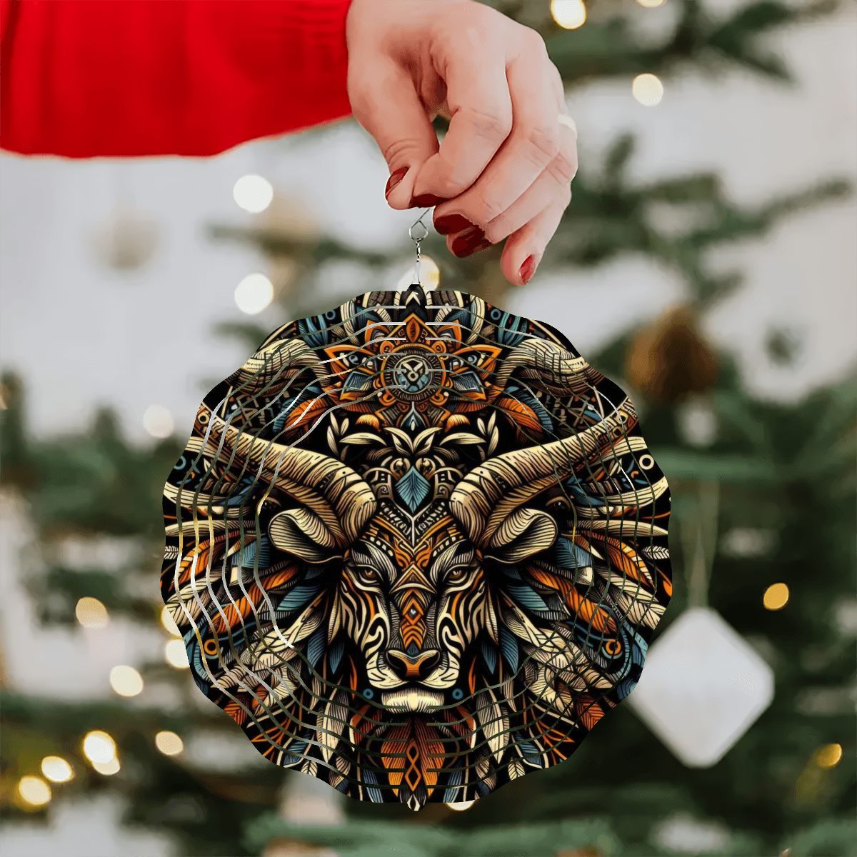 Wind Spinner 3D Metal Hanging Ornament (Made in USA) - Gregg Acini Adoree Designs - Garden Decor