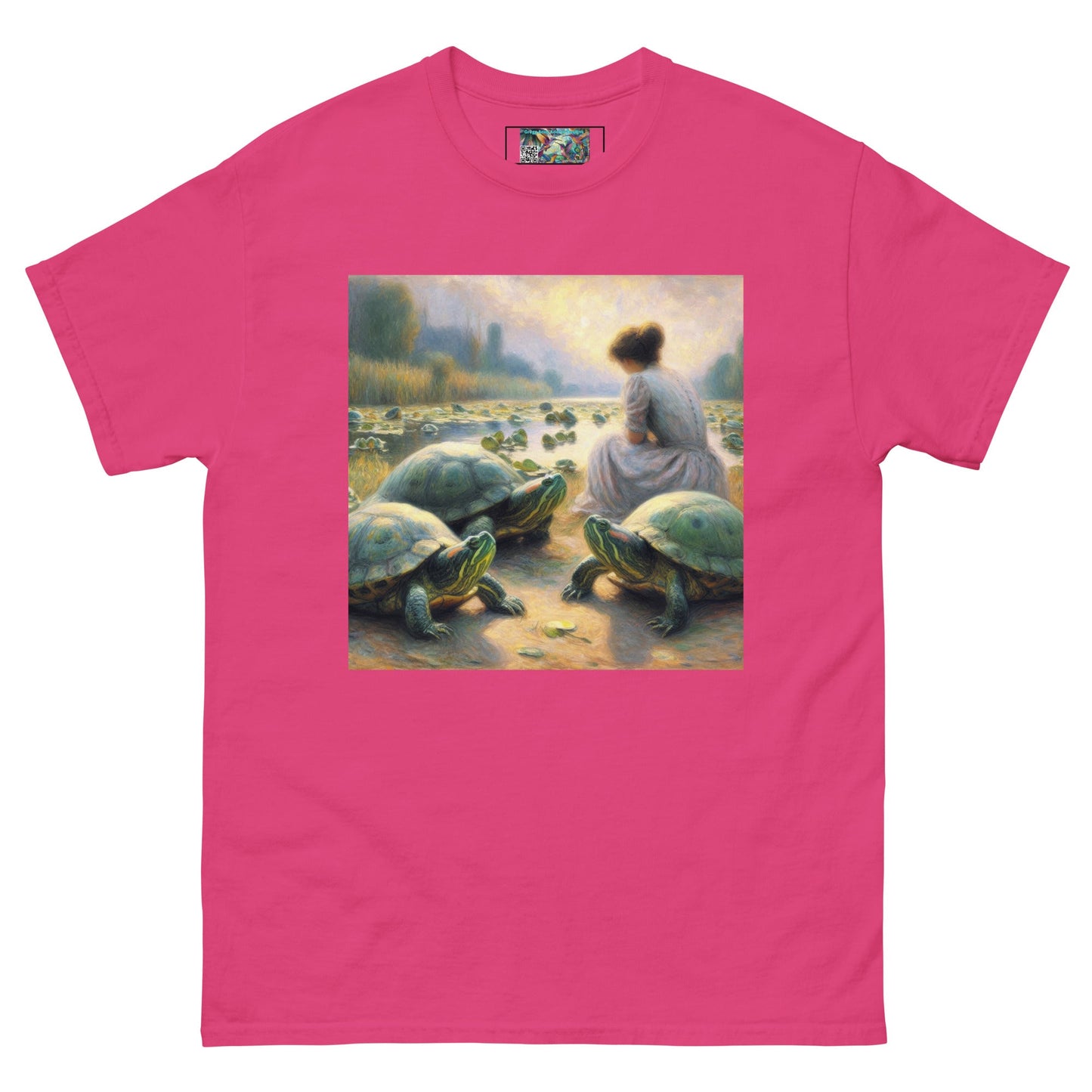 Woman with Turtles Unisex classic tee - Gregg Acini Adoree Designs - T-Shirt