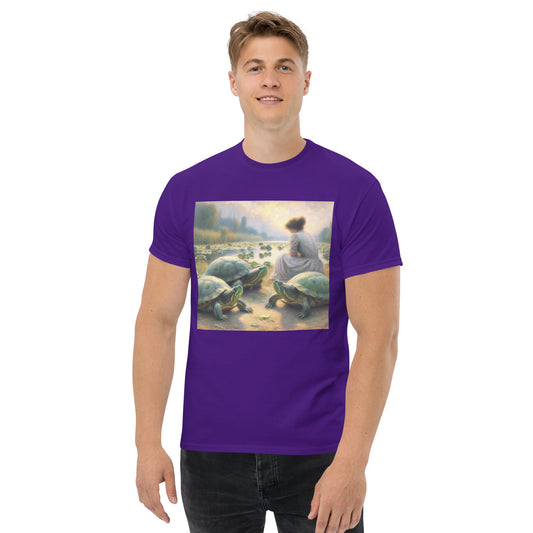 Woman with Turtles Unisex classic tee - Gregg Acini Adoree Designs - T-Shirt