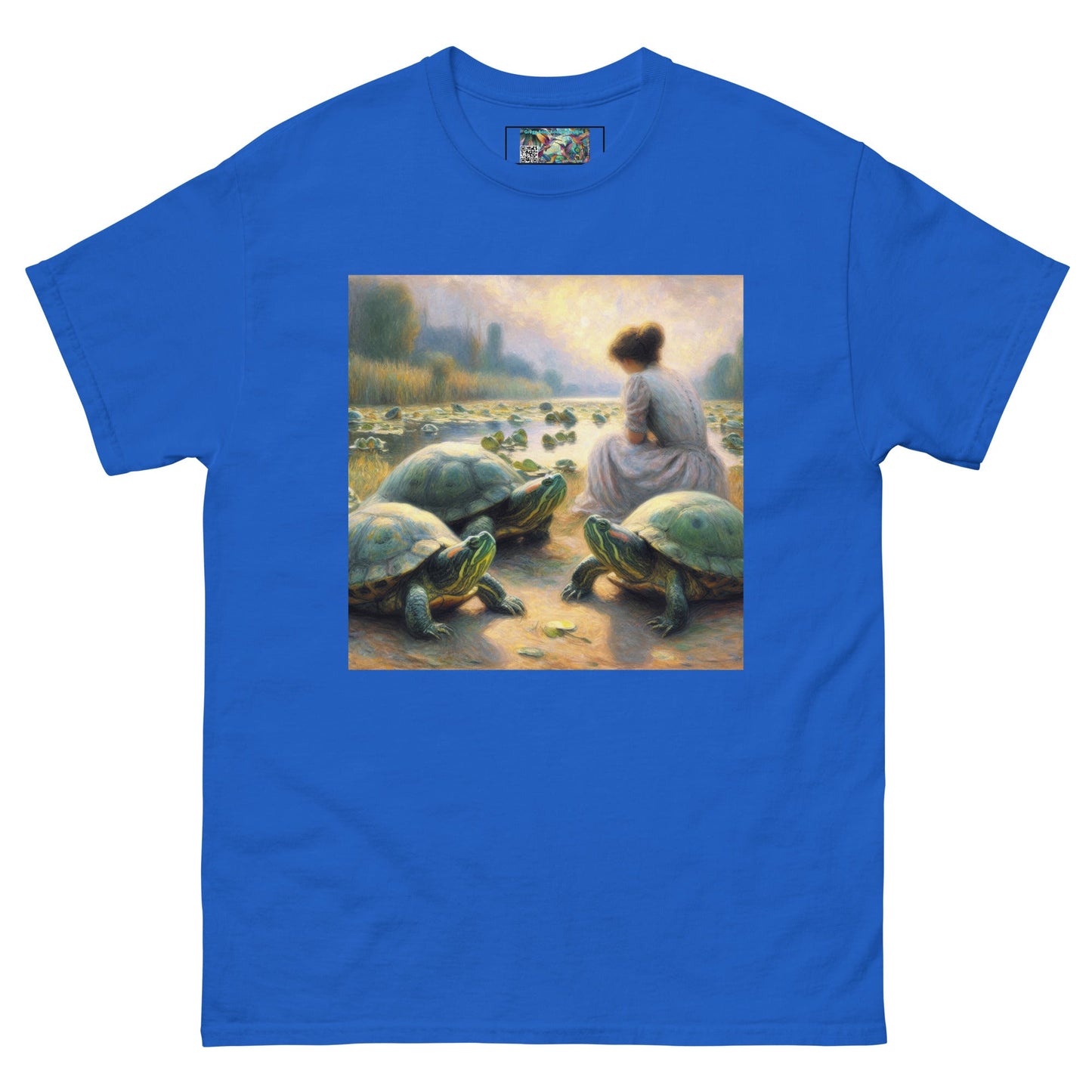 Woman with Turtles Unisex classic tee - Gregg Acini Adoree Designs - T-Shirt