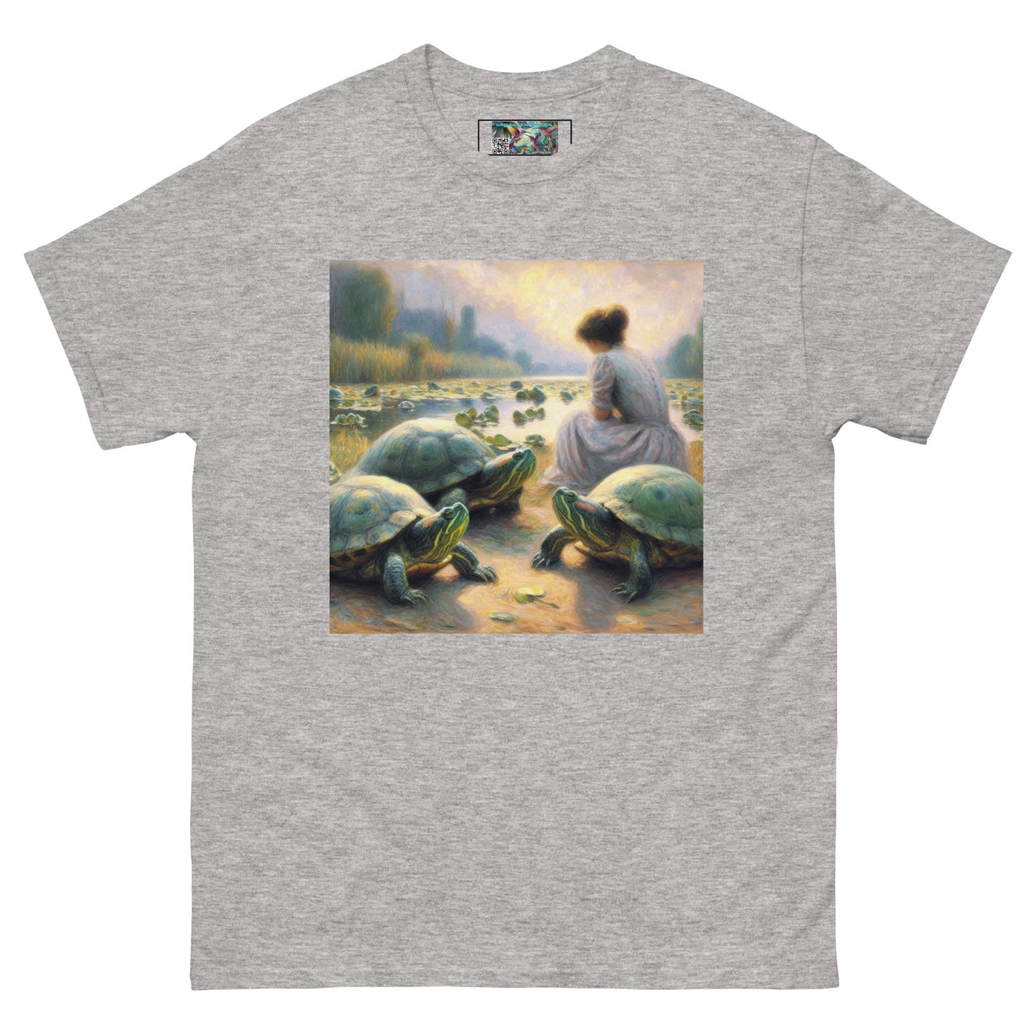 Woman with Turtles Unisex classic tee - Gregg Acini Adoree Designs - T-Shirt