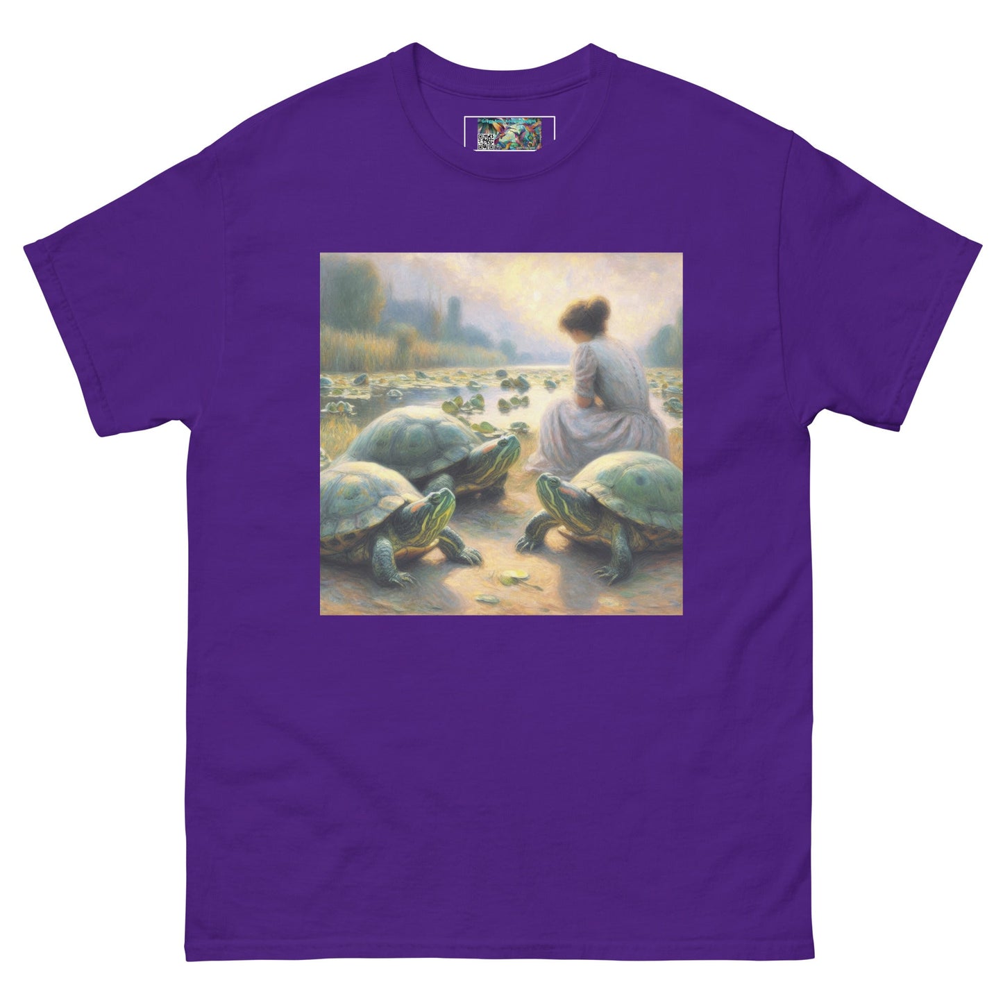 Woman with Turtles Unisex classic tee - Gregg Acini Adoree Designs - T-Shirt