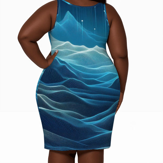 Women's Plus Size Sleeveless Dress - Gregg Acini Adoree Designs - Dress