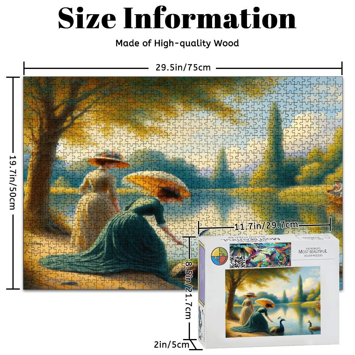 Wooden Jigsaw Puzzles 1000 pcs - Gregg Acini Adoree Designs - Jigsaw Puzzle