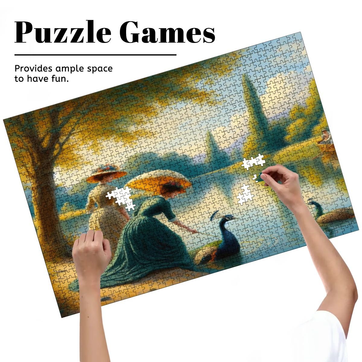 Wooden Jigsaw Puzzles 1000 pcs - Gregg Acini Adoree Designs - Jigsaw Puzzle