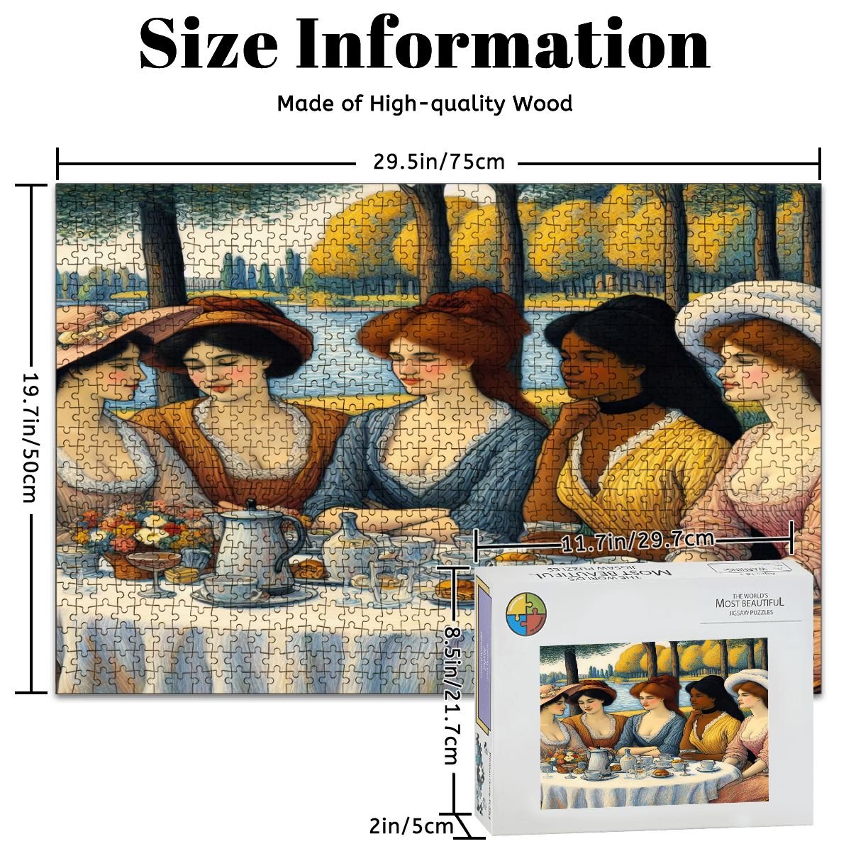 Wooden Jigsaw Puzzles 1000 pcs (Horizontal) - Gregg Acini Adoree Designs - Jigsaw Puzzle