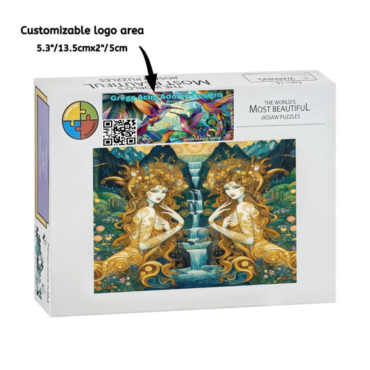 Wooden Jigsaw Puzzles 1000 pcs (Horizontal) - Gregg Acini Adoree Designs - Jigsaw Puzzle