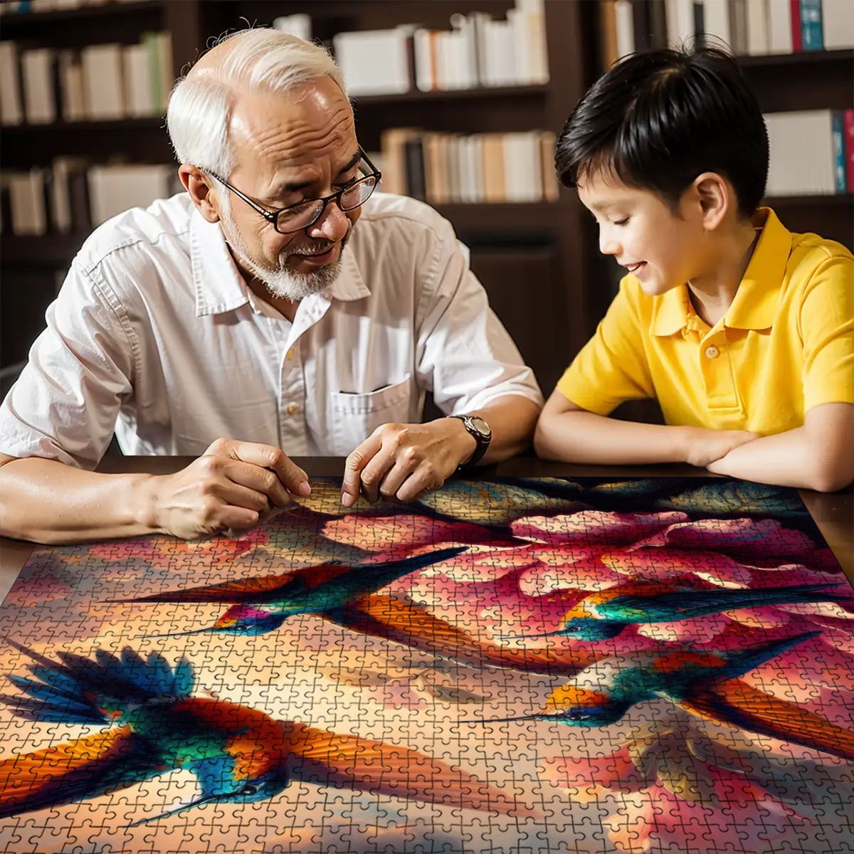 Wooden Jigsaw Puzzles 1000 pcs (Horizontal) - Gregg Acini Adoree Designs - Jigsaw Puzzle