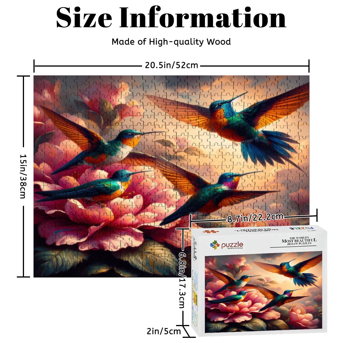 Wooden Jigsaw Puzzles 500 pcs (Horizontal) - Gregg Acini Adoree Designs - Jigsaw Puzzle