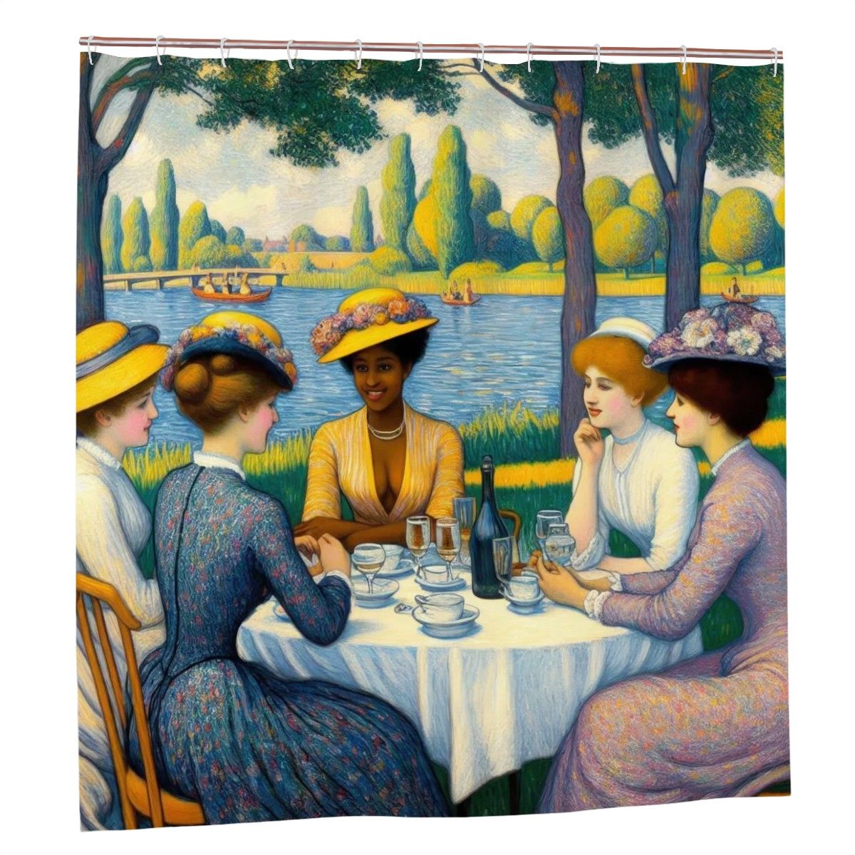 People By A Lake - Gregg Acini Adoree Designs