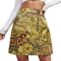 Yellow Dragonflies Mini Skirt
