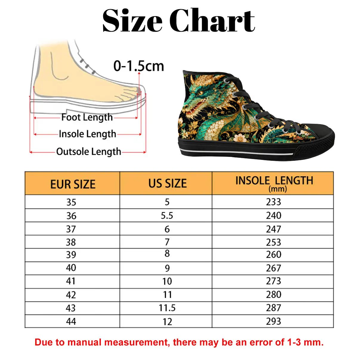 Gilded Jade Dragon Unisex High Top Canvas Shoes (women's sizes)