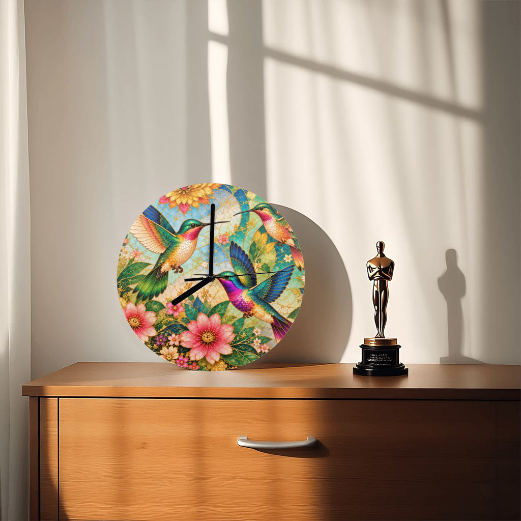 Garden of Gilded Wings MDF Wall Clock | Made in USA