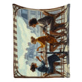 300 GSM Flannel Throw Blanket (Made in USA)