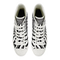 Psychedelic Wave Unisex High Top Canvas Shoes (women's sizes)