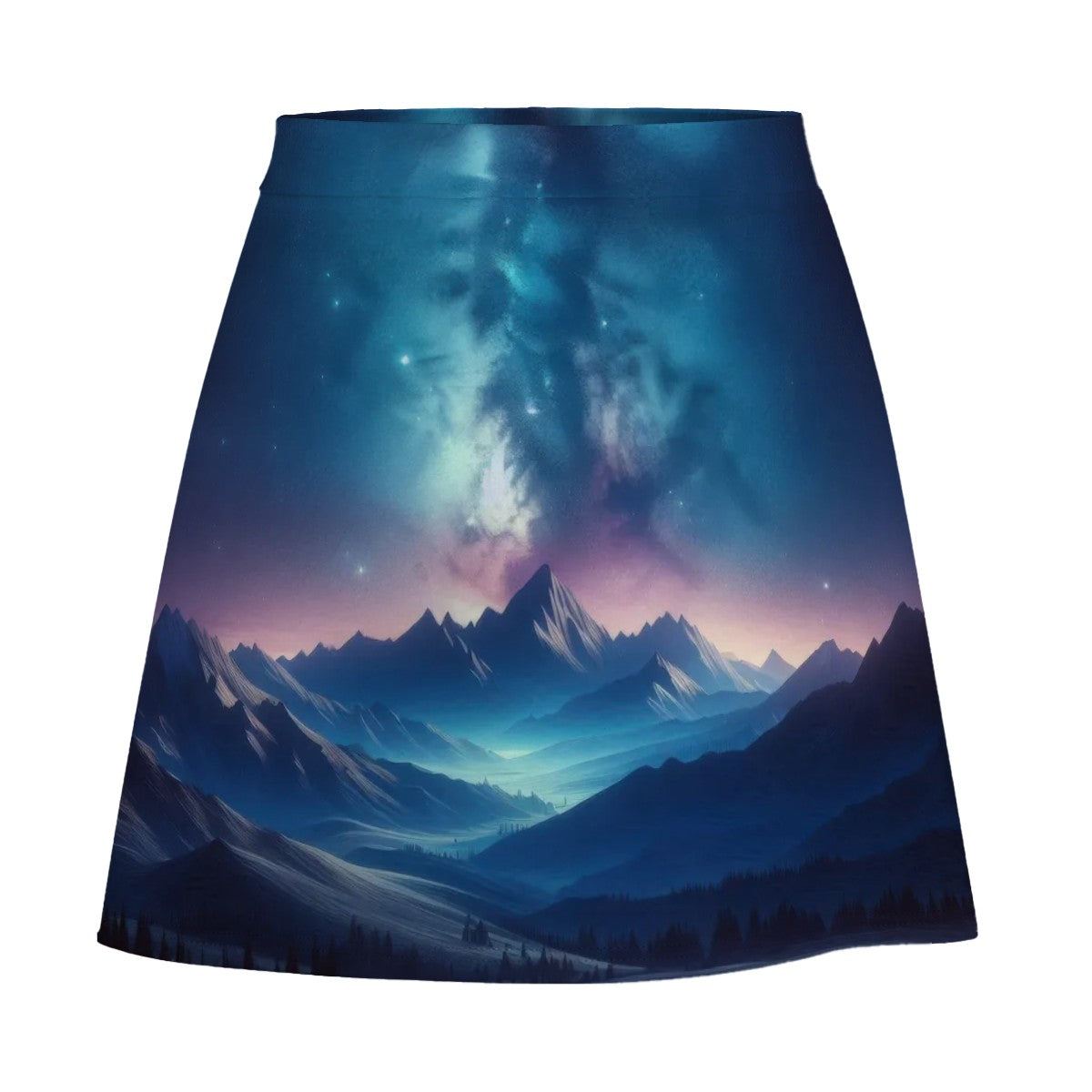 Nebula Peaks Mini Skirt | Galaxy Wearable Art
