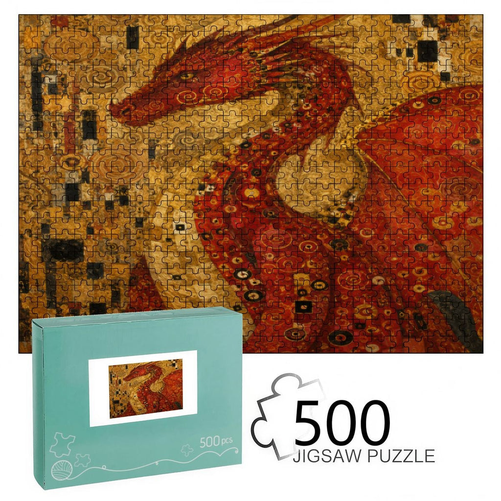 Dragon Art Wooden Jigsaw Puzzle — 500 Pieces | Multiple Designs