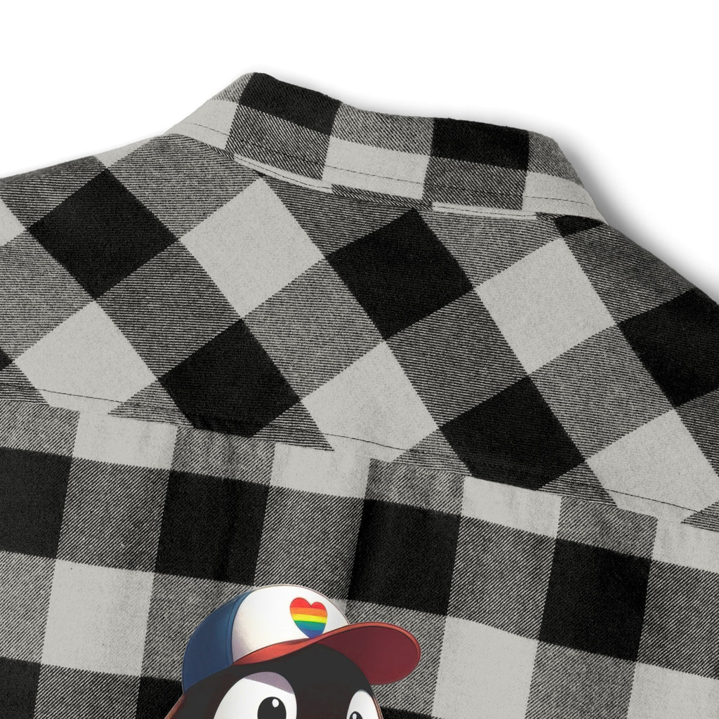 Proud Penguin Bro Cozy Unisex Flannel Shirt